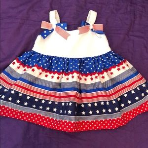Bonnie Baby 4th of July baby girls dress